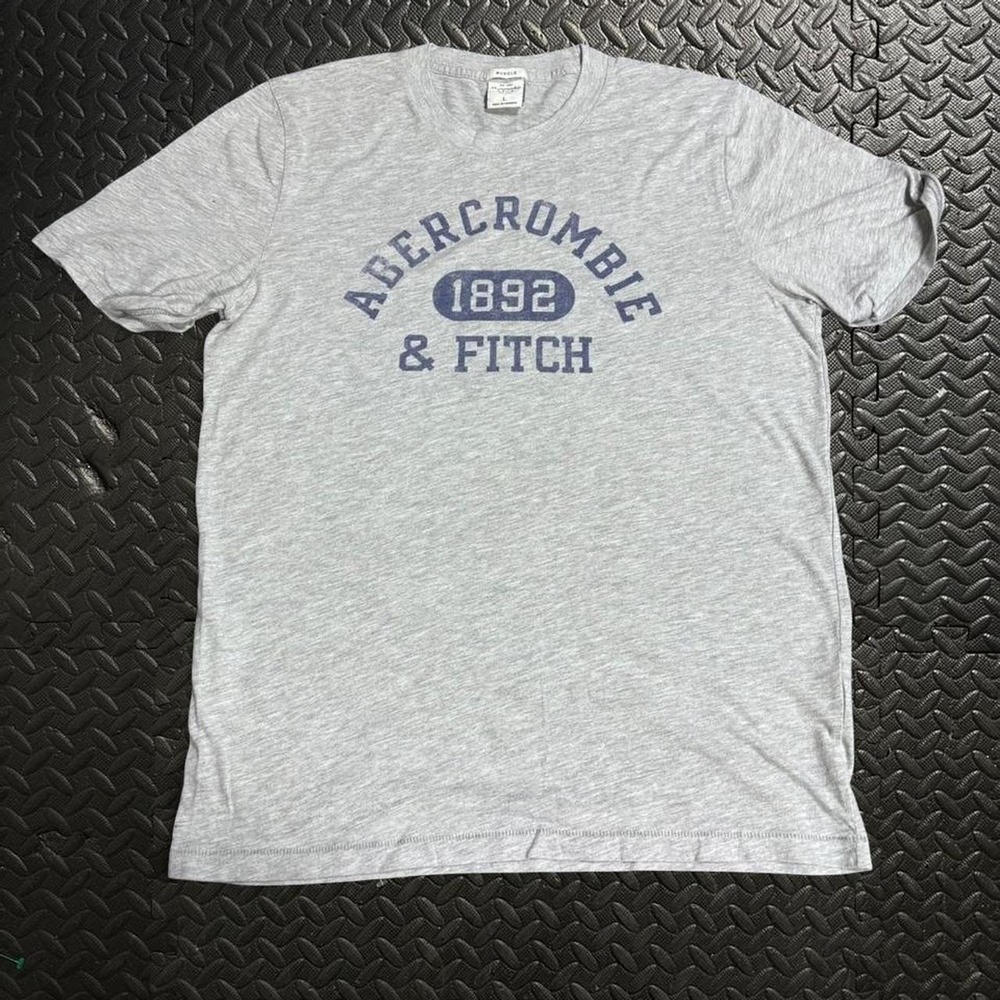 Vintage Y2K Abercrombie & Fitch 1892 Muscle Fit Tee Heather Grey